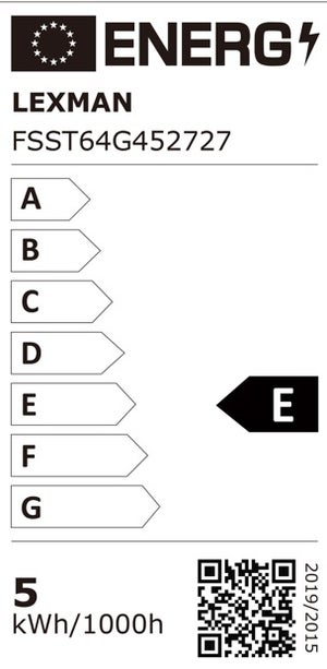 Ampoule led LEXMAN Edison E27 4,8 W=42 W 500 lm 2700k carbon twist ambre