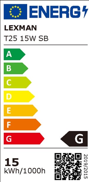 Ampoule incandescent transparent E14 15 W, LEXMAN