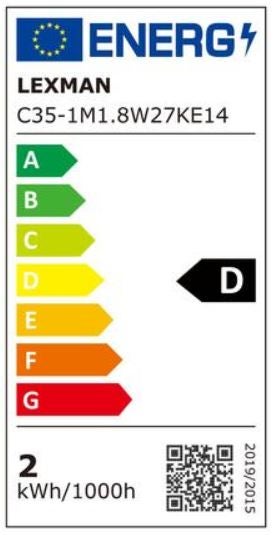 Ampoule led, flamme, E14, 250lm = 25W, blanc chaud, LEXMAN