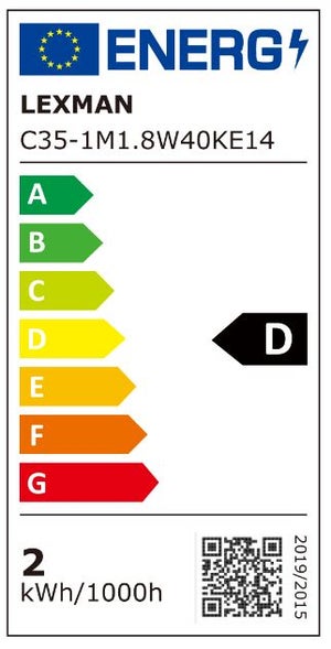 Ampoule led, flamme, E14, 250lm = 25W, blanc neutre, LEXMAN
