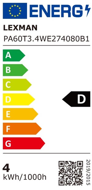 Ampoule led E27, 470lm = 40W, blanc neutre, LEXMAN