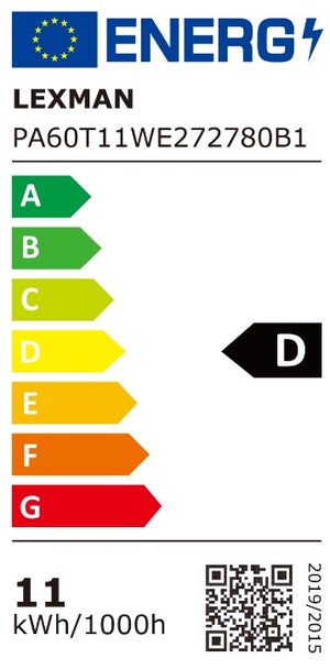Ampoule led E27, 1521lm = 100W, blanc chaud, LEXMAN
