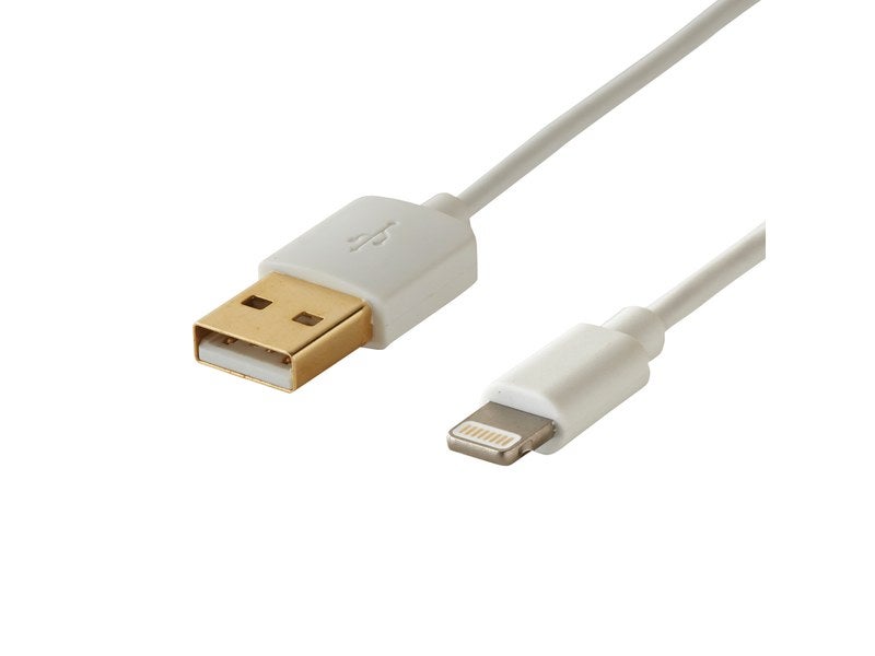 Câble Apple/USB blanc 2m