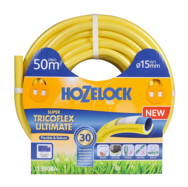 Tuyau d'arrosage nu Hozelock Super Tricoflex Ultimate L.50 m Diam.15 mm