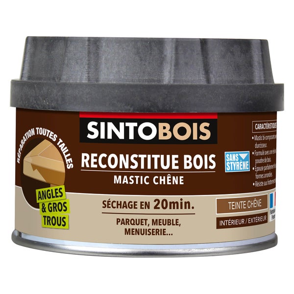 Mastic à bois, SINTO, 0.17 L chêne