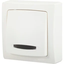 Interrupteur va-et-vient saillie a voyant, lumineux complet, LEGRAND Asl, blanc