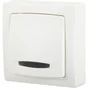 Interrupteur va-et-vient saillie a voyant, lumineux complet, LEGRAND Asl, blanc