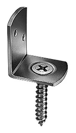 Equerre acier à visser passivée, 83x32x30x38 mm 