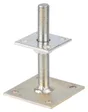 Ancre pour poteau acier galvanisé, 30-150x70x100 mm ALBERTS 