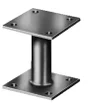 Support de poteau galvanisé, GAH ALBERTS, 150 x 150 x 100 x 100 x 100 mm