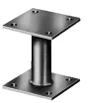 Support de poteau galvanisé, GAH ALBERTS, 150 x 150 x 100 x 100 x 100 mm