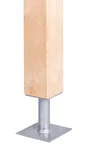 Support de poteau galvanisé, GAH ALBERTS, 150 x 150 x 100 x 100 x 100 mm
