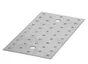 Platine multitrous acier galvanisé, 240x60 mm ALBERTS