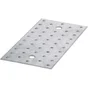 Platine multitrous acier galvanisé, 240x60 mm ALBERTS
