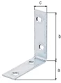 Equerre de chaise bichromaté, GAH ALBERTS, 50 x 50 x 15 mm