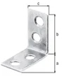 Lot De 12 Équerres De Chaise Bichromaté, 25X25X14 Mm