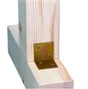 Equerre large acier galvanisé, L.30 x h.30 x l.30 mm GAH ALBERTS