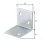 Equerre large acier galvanisé, L.40 x h.40 x l.40 mm GAH ALBERTS