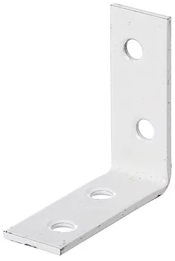 Lot De 8 Équerres Plastifié Blanc, 60X60X16 Mm