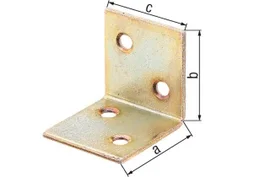 Equerre En Acier Plastifié, L.3 X L.3 X H.3 Cm