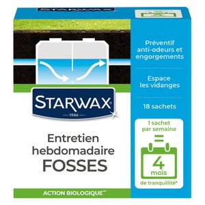 Entretien hebdomadaire pour fosses 4 mois, STARWAX, 0.45 kg