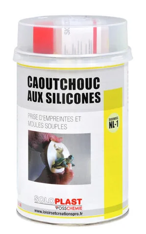 Caoutchouc Aux Silicones Soloplast, Blanc, 1 Kg