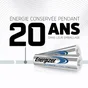 Lot de 4 piles lithium LR06 AA, ENERGIZER, 1.5 V
