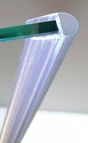 Joint d'étanchéité tubulaire translucide, L.195 cm pour verre Ep. 6 à 8 mm 