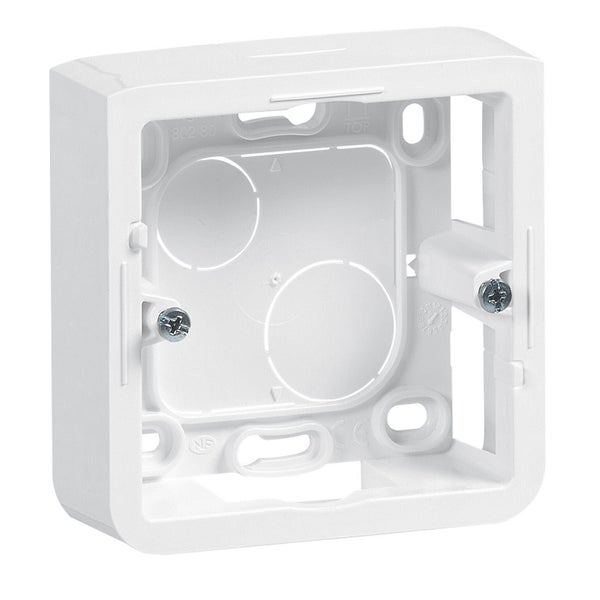 Cadre saillie mosaïc, LEGRAND, blanc brillant