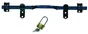 Barre de sécurité en acier zingué pour volets, L.41 cm