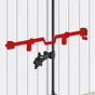 Barre de sécurité en acier zingué pour volets, L.41 cm