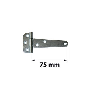 Charnière universel acier pour porte, L.100 x l.55 mm 