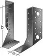 Support De Poteau Droit Variable Galvanisé Gah Alberts, 25X140X40 Mm