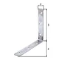 Equerre De Chaise Bichromaté, 125Xx125X22 Mm