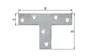 Platine Multitrous Galvanisé, 140X110X30 Mm