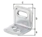 Equerre Emboutie Bichromaté, 25X25X30 Mm