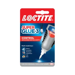 Colle de réparation Cyanoacrylate Super glue 3 contrôle liquide LOCTITE, 3g tran