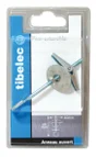 Piton extensible en acier, TIBELEC, gris