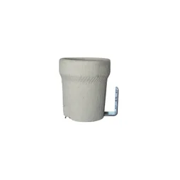 Douille porcelaine E27 en grès cérame, TIBELEC, blanc 100 W