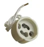 Douille Gu10 / Gz10 en plastique, TIBELEC, blanc 100 W