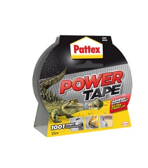 Ruban adhésif de PATTEX Power tape, face unique L.25 m x l.51 mm gris