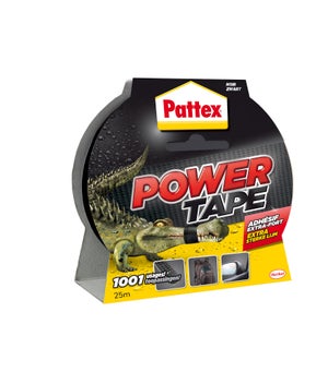 Ruban adhésif de PATTEX Power tape, face unique L.25 m x l.51 mm noir