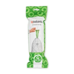 Lot de 20 sacs-poubelle, BRABANTIA, 30 L blanc