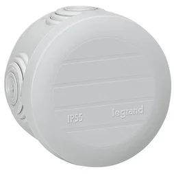 Boîte de dérivation ronde plexo - gris diamètre 60, LEGRAND
