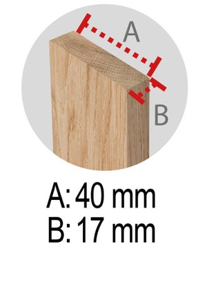 Tréteau bois pinède ASTIGARRAGA, H.74 x l.73.5 cm