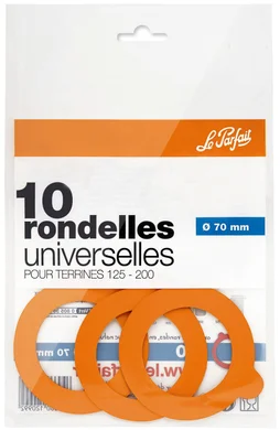 Rondelle universelle caoutchouc D70Mm Le Parfait sac 10