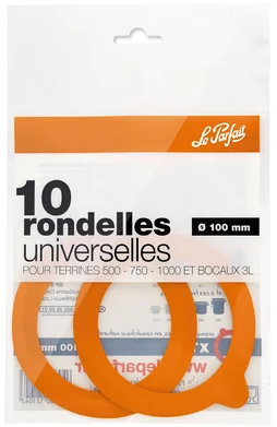 Rondelle universelle caoutchouc D100Mm Le Parfait sac 10