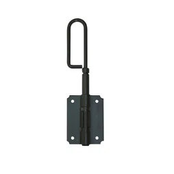 Verrou baïonnette en acier prépeint, H.200 x L.60 x P.20 mm