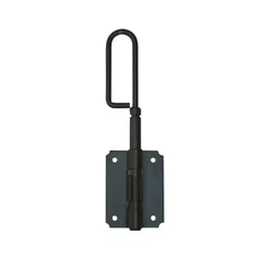 Verrou baïonnette en acier prépeint, H.400 x L.60 x P.20 mm
