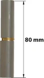 Paumelle sans lame en acier brut, H.80 x L.18 x P.14 mm